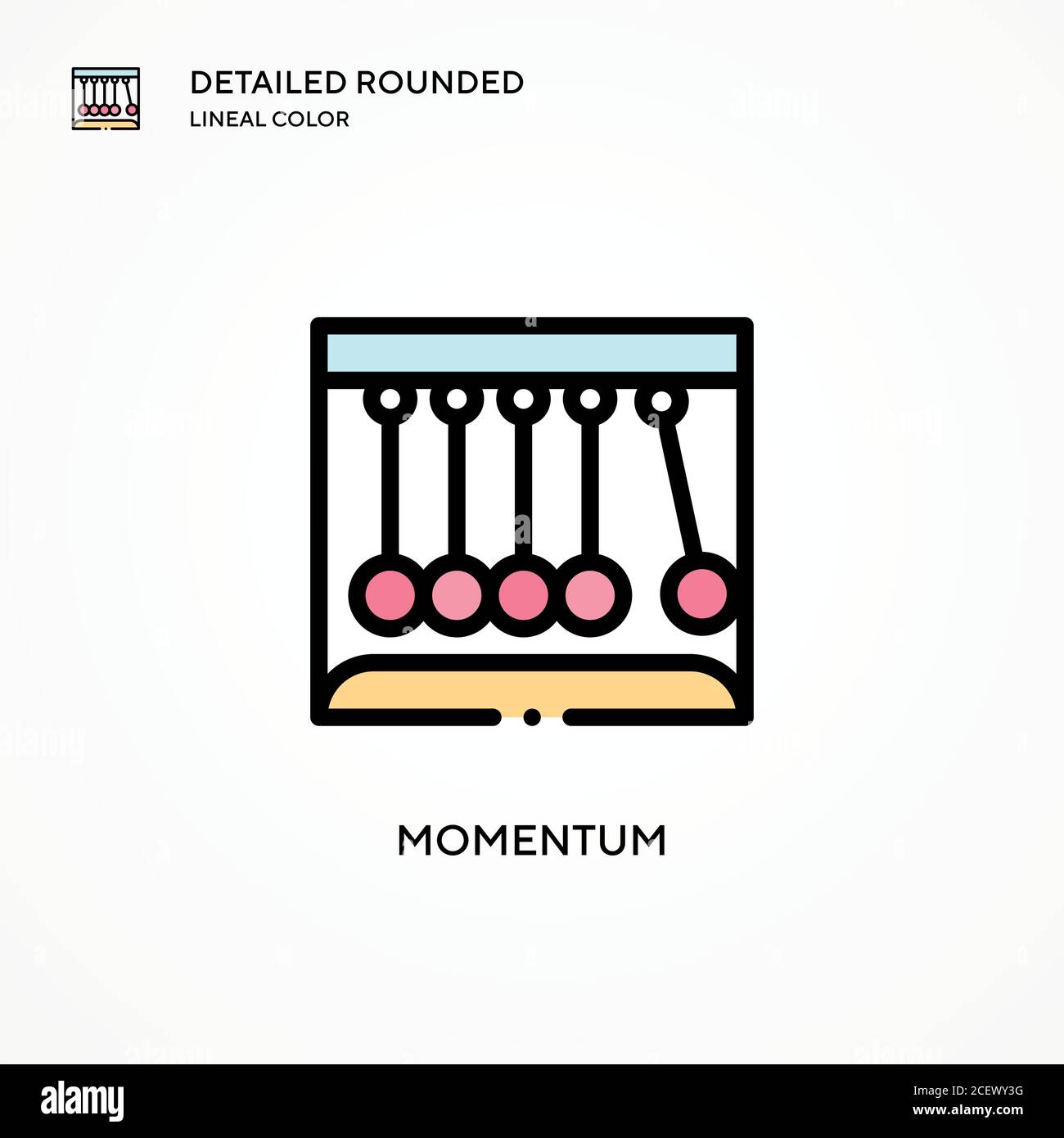 Momentum vector icon. Modern vector illustration concepts. Easy to edit