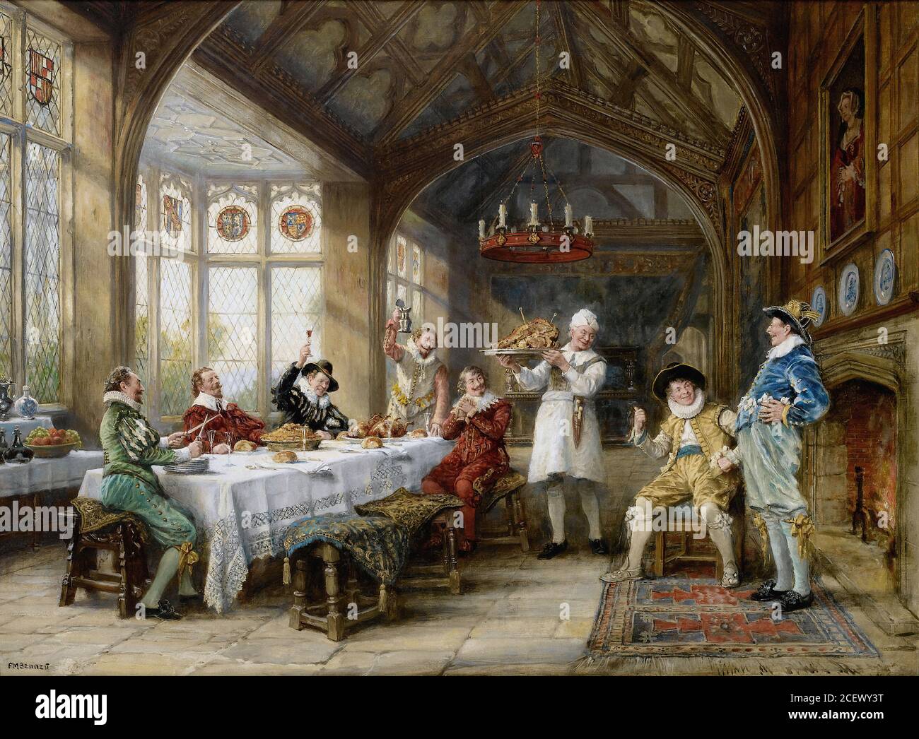 Frank Moss the Roast Beef of Old England British School