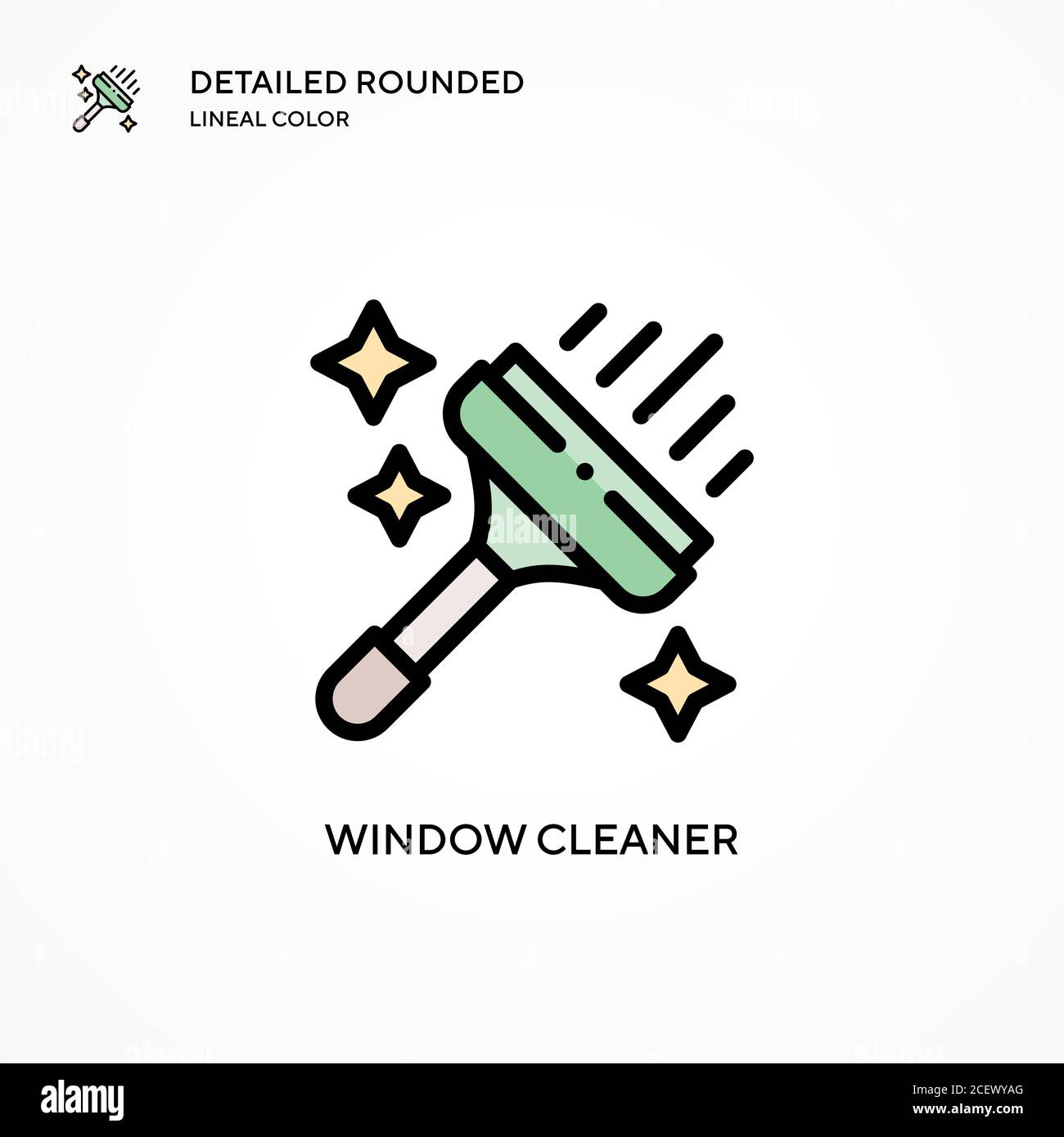 Window cleaner vector icon. Modern vector illustration concepts. Easy