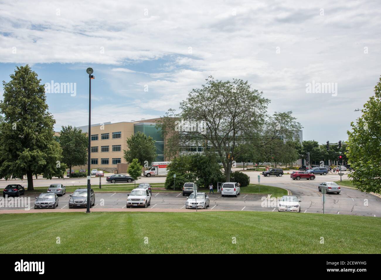 Naperville, Illinois, United StatesApril 24, 2014 Parking lot, street