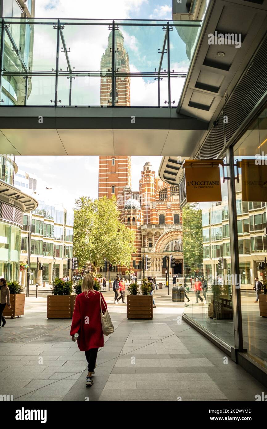 Cardinal Place- a retail and office development in London, near Victoria Station and opposite Westminster Cathedral Stock Photo
