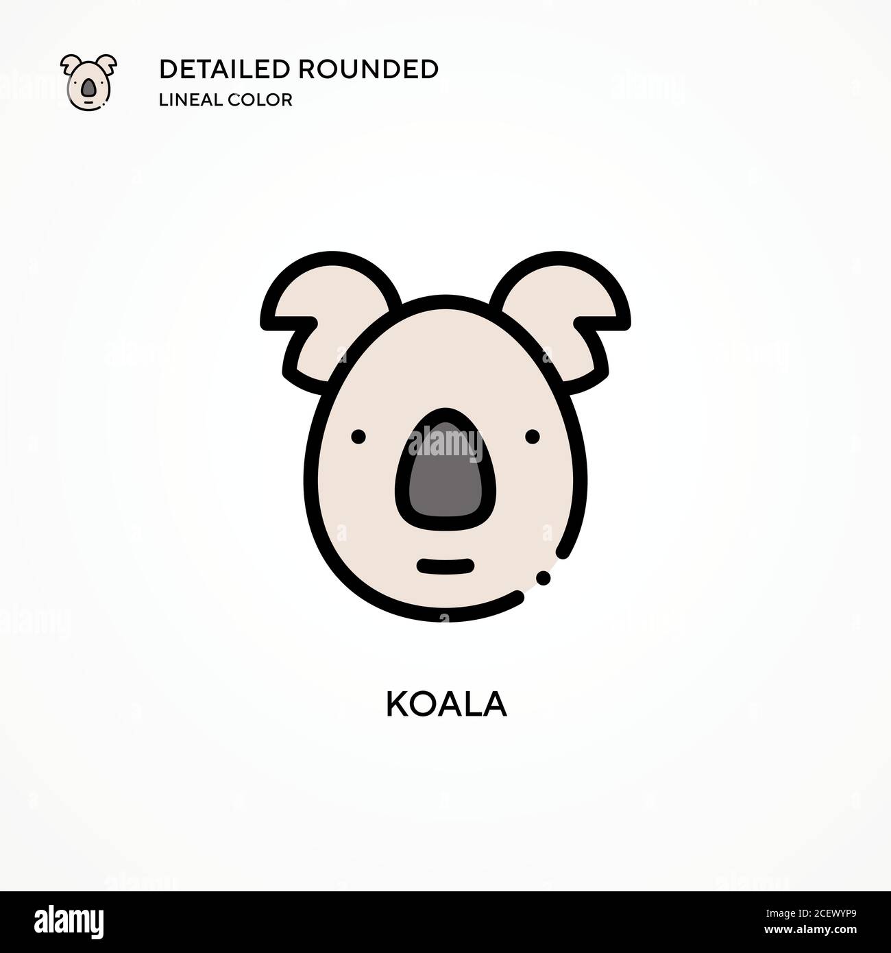 Koala vector icon. Modern vector illustration concepts. Easy to edit ...