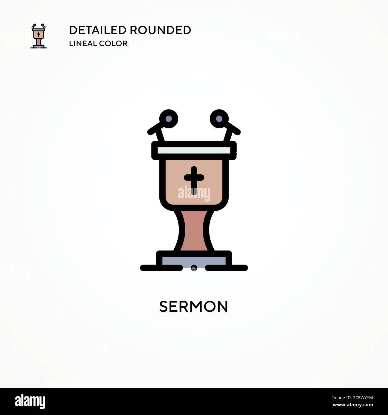 Sermon vector icon. Modern vector illustration concepts. Easy to edit ...