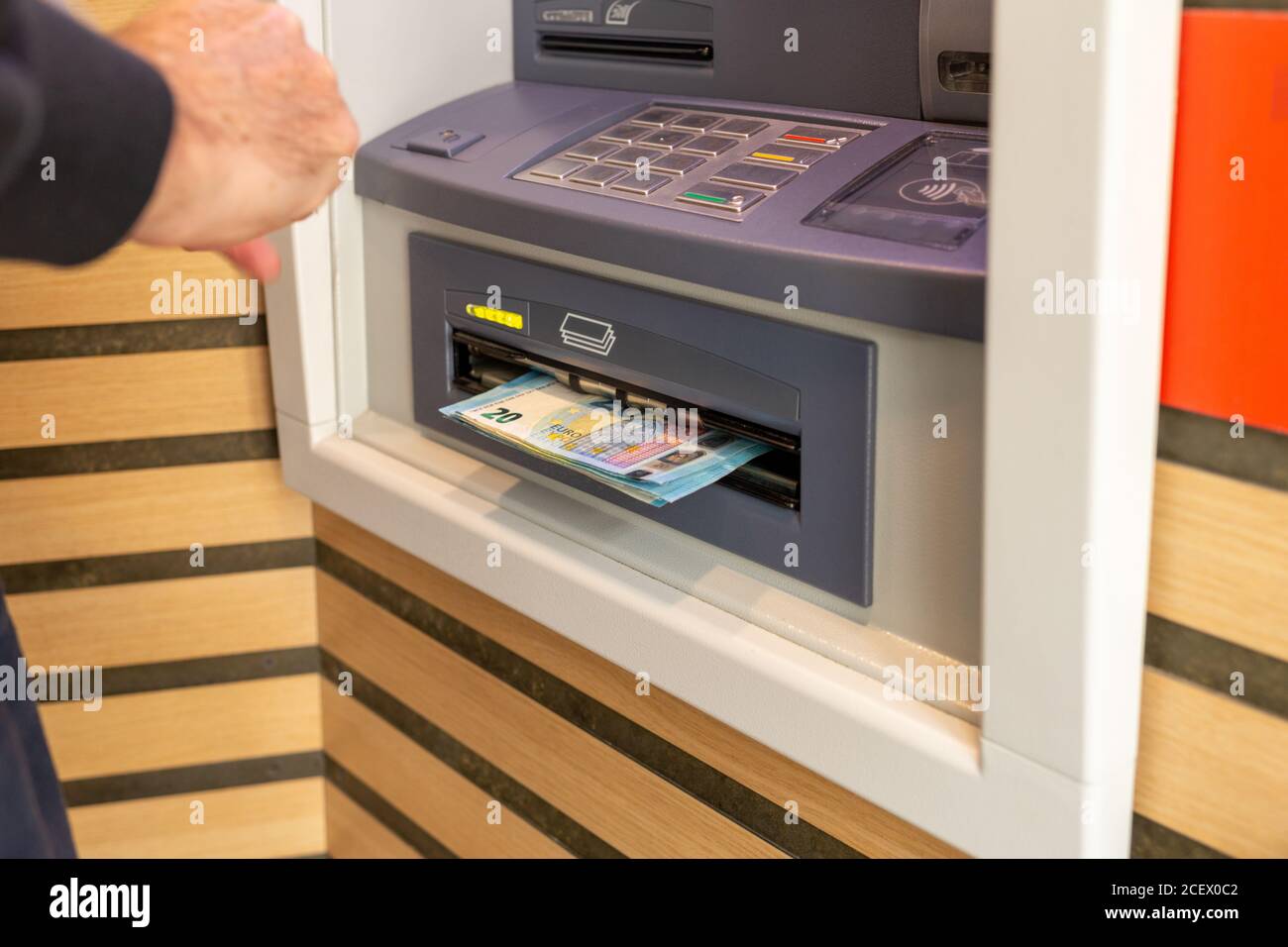 Euro automatic cash hi-res stock photography and images - Alamy