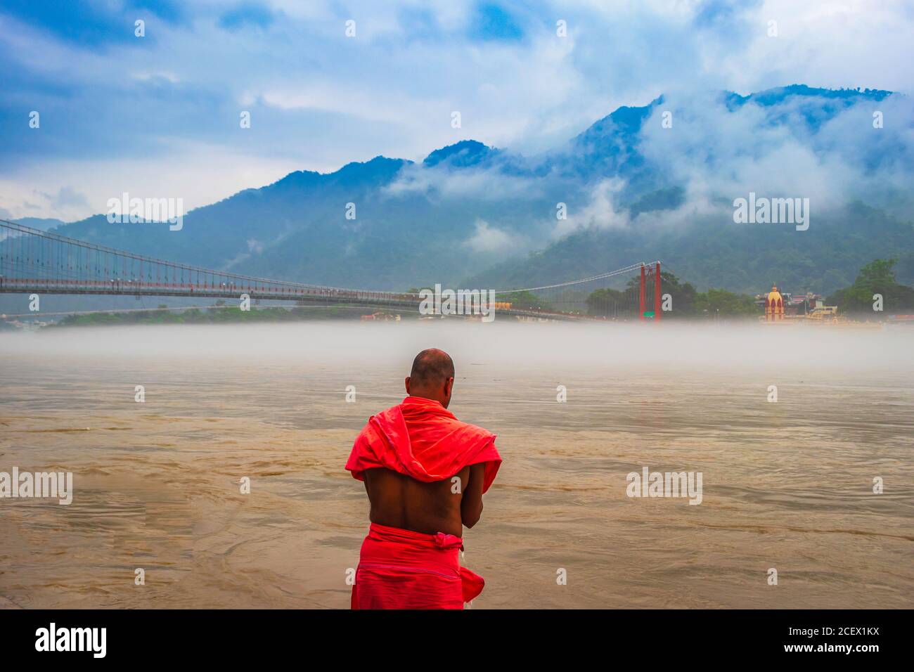 River Ganges in Rishikesh India Stock Photo