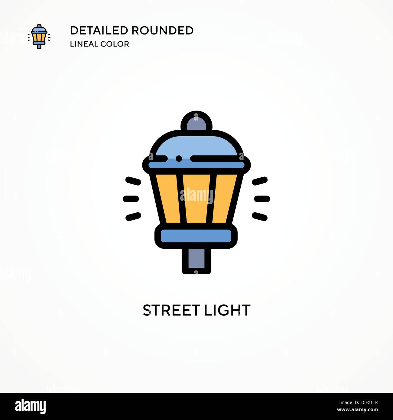 Street light vector icon. Modern vector illustration concepts. Easy to