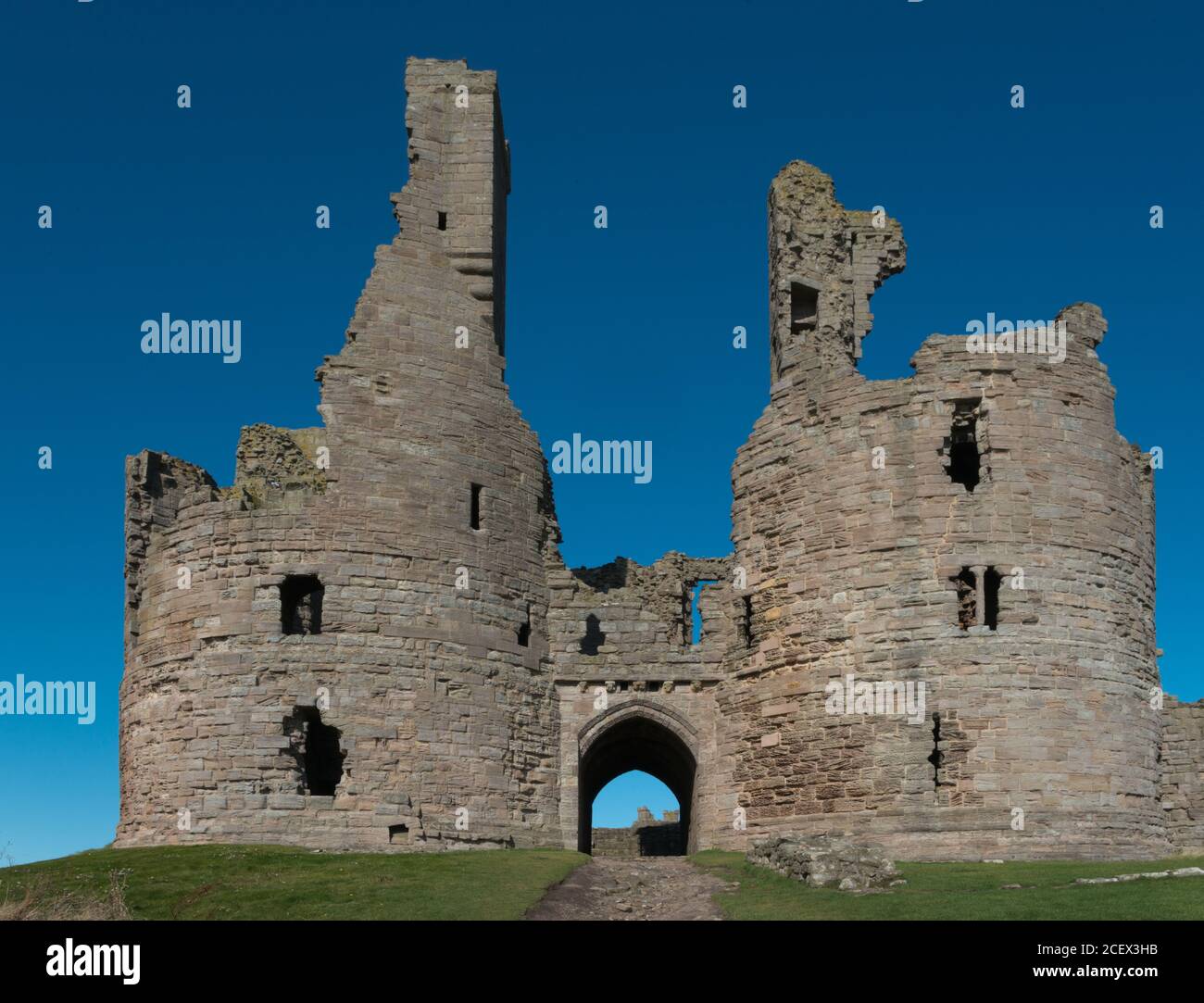 Dunstanburgh Castle, Northumberland, UK Stock Photo