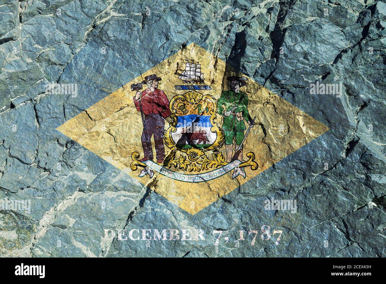 1787 american flag hi-res stock photography and images - Alamy