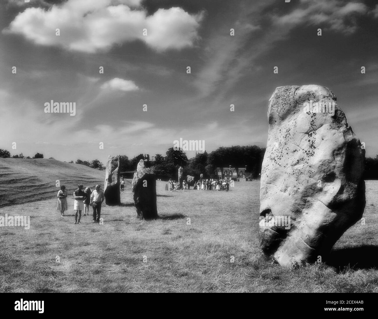 Avebury Henge and Stone Circles, Wiltshire, England, UK Stock Photo