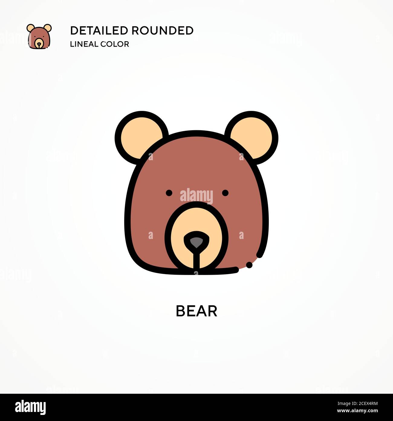Bear vector icon. Modern vector illustration concepts. Easy to edit and ...