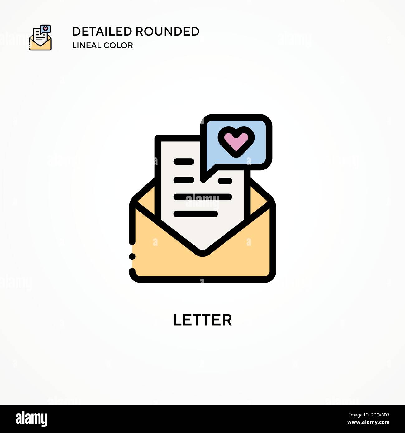 Letter vector icon. Modern vector illustration concepts. Easy to edit ...