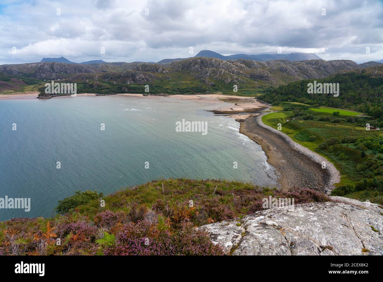 Gruinard Bay in Ross and Cromarty, Scotland, UK Stock Photo