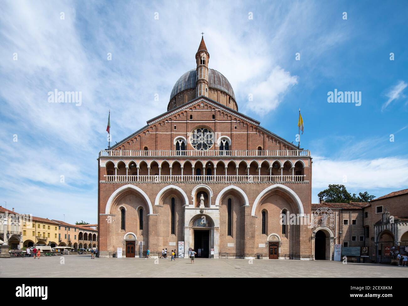Padua, Wallfahrtskirche Basilica di Sant’Antonio, Basilika des Heiligen Antonius, Westfassade Stock Photo