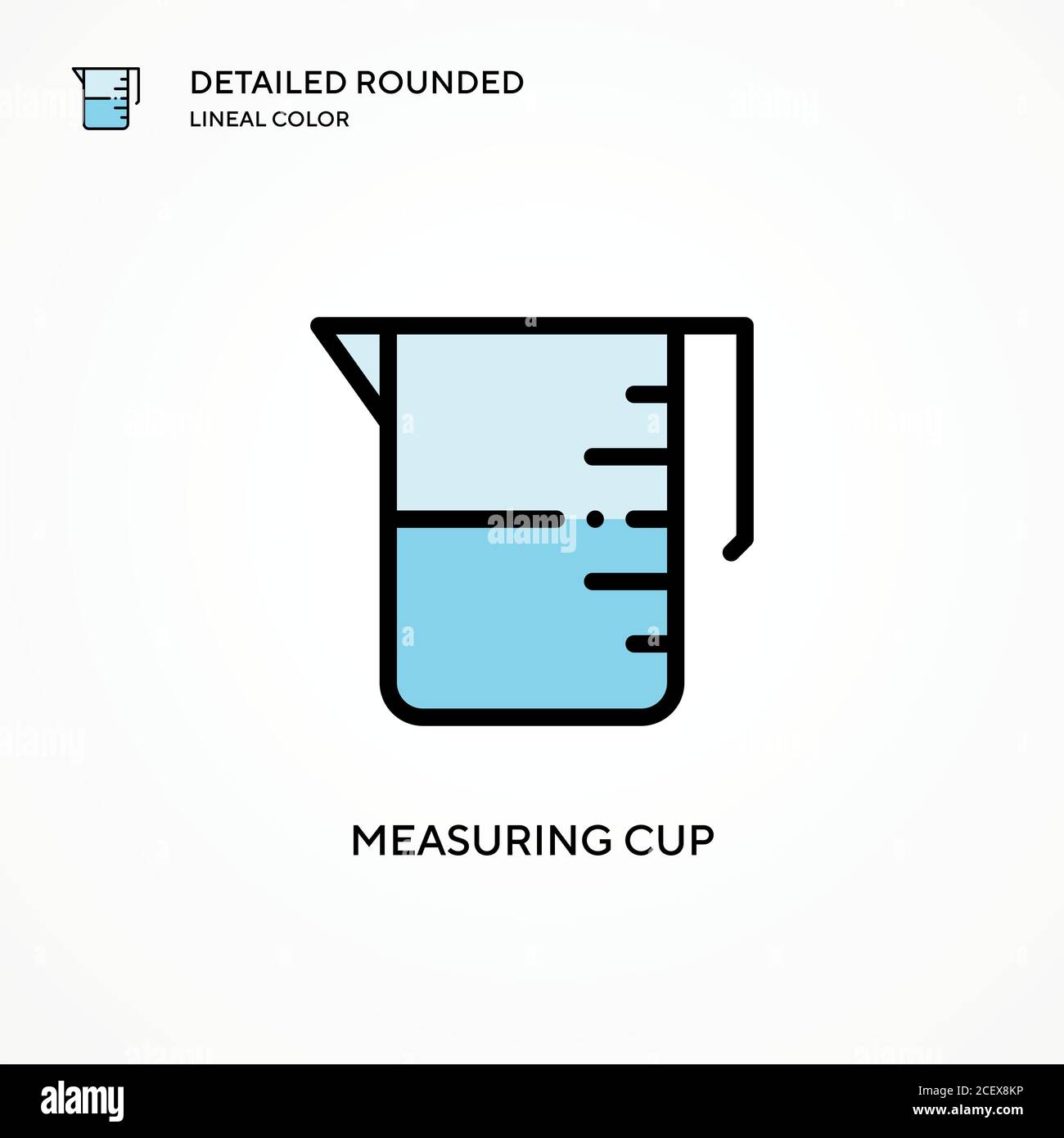 Measuring cup vector icon. Modern vector illustration concepts. Easy to