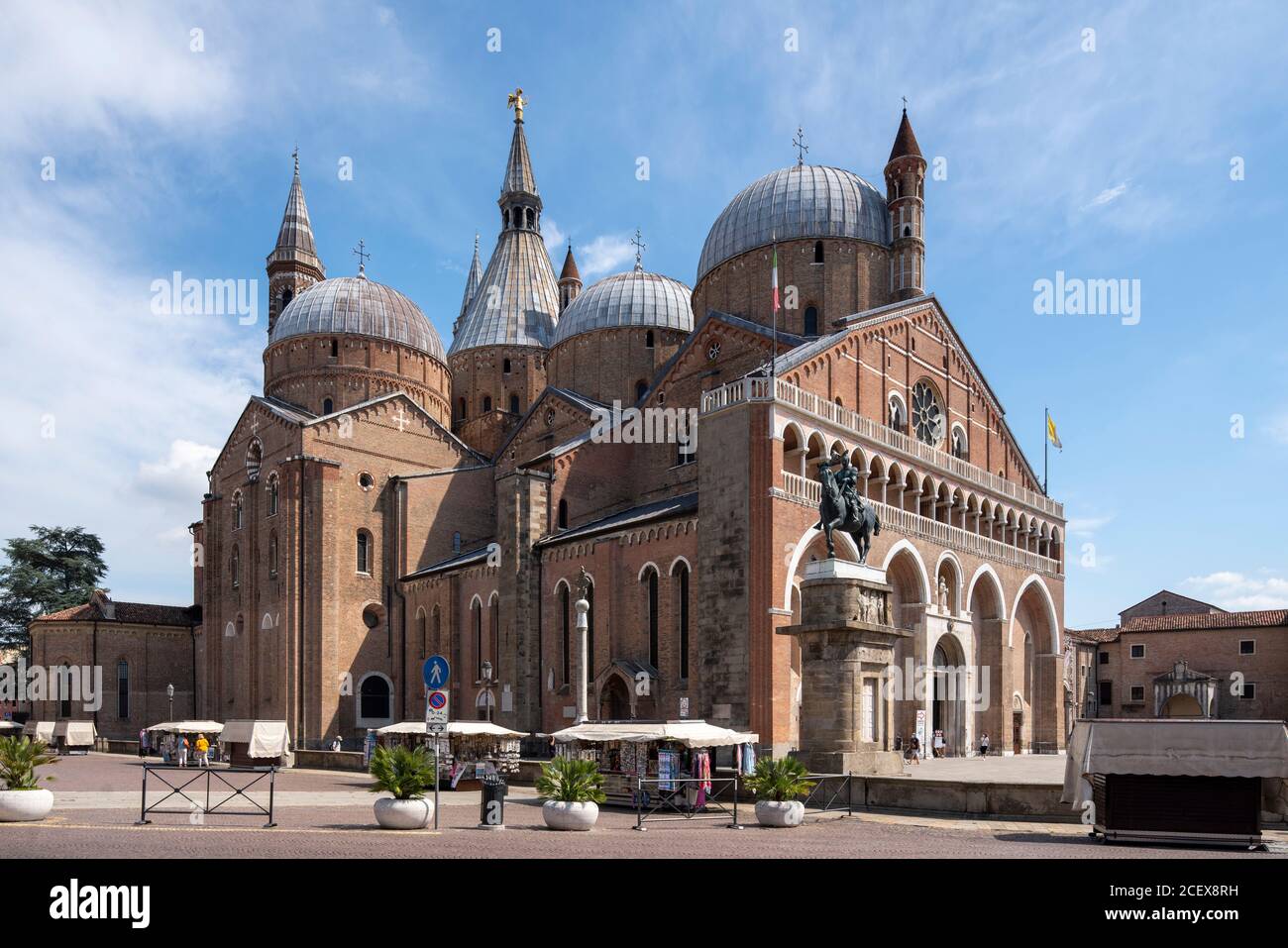 Padua, Wallfahrtskirche Basilica di Sant’Antonio, Basilika des Heiligen Antonius, Blick von Nordwesten Stock Photo