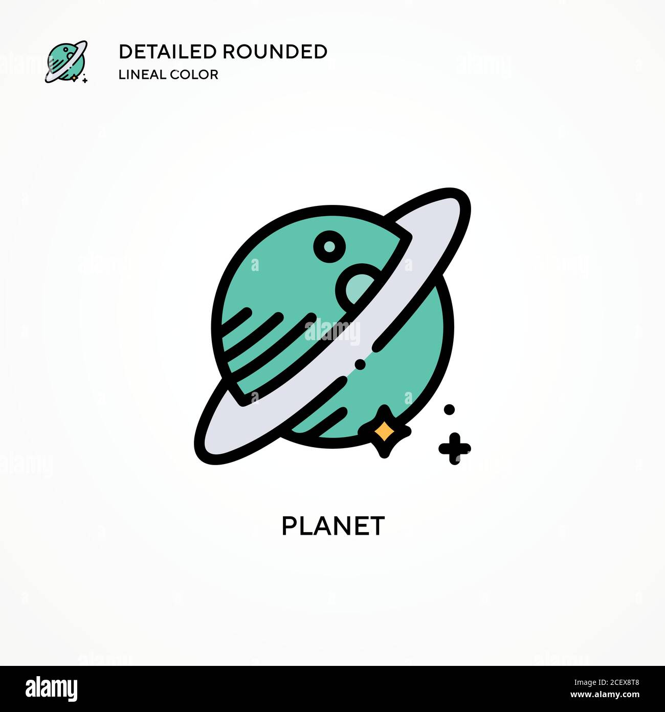 Planet vector icon. Modern vector illustration concepts. Easy to edit ...