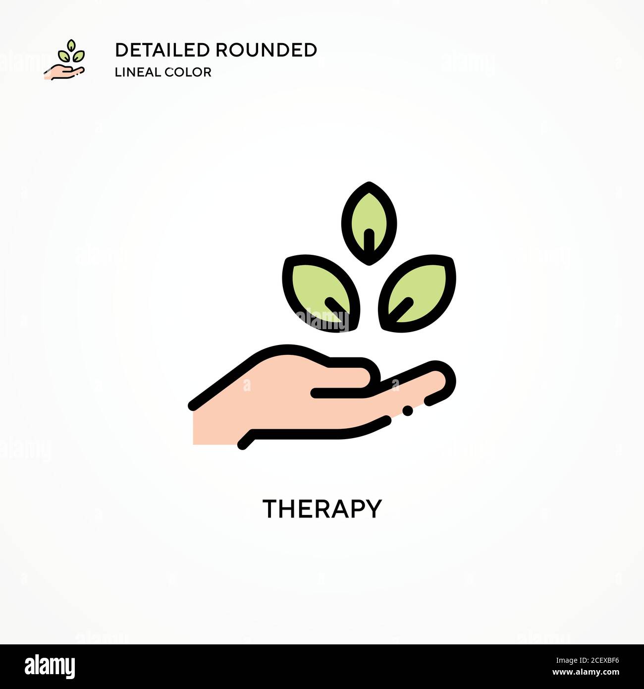 Therapy vector icon. Modern vector illustration concepts. Easy to edit and customize. Stock Vector