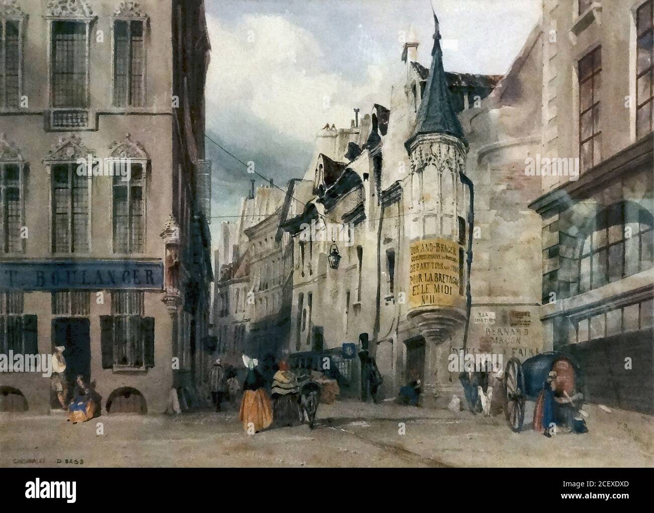 Boys Thomas Shotter the Corner of the Rue Bailleul and the Rue Jean