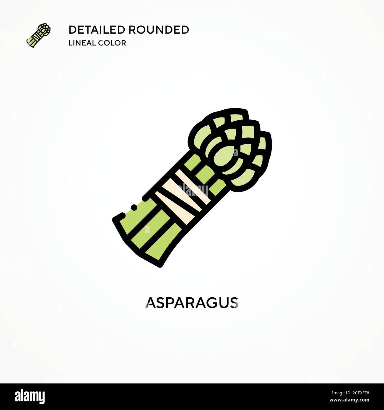 Asparagus vector icon. Modern vector illustration concepts. Easy to