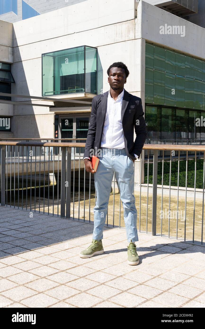 Suit jacket and jeans hi-res stock 