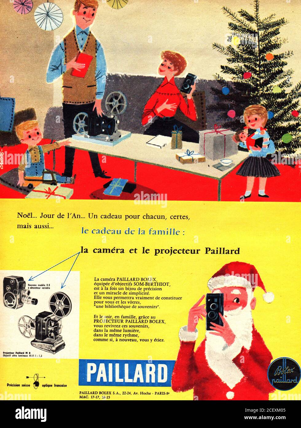 ANCIENNE PUBLICITÉ : pour Projecteur et camera super 8 mm BAUER CINEGEL
