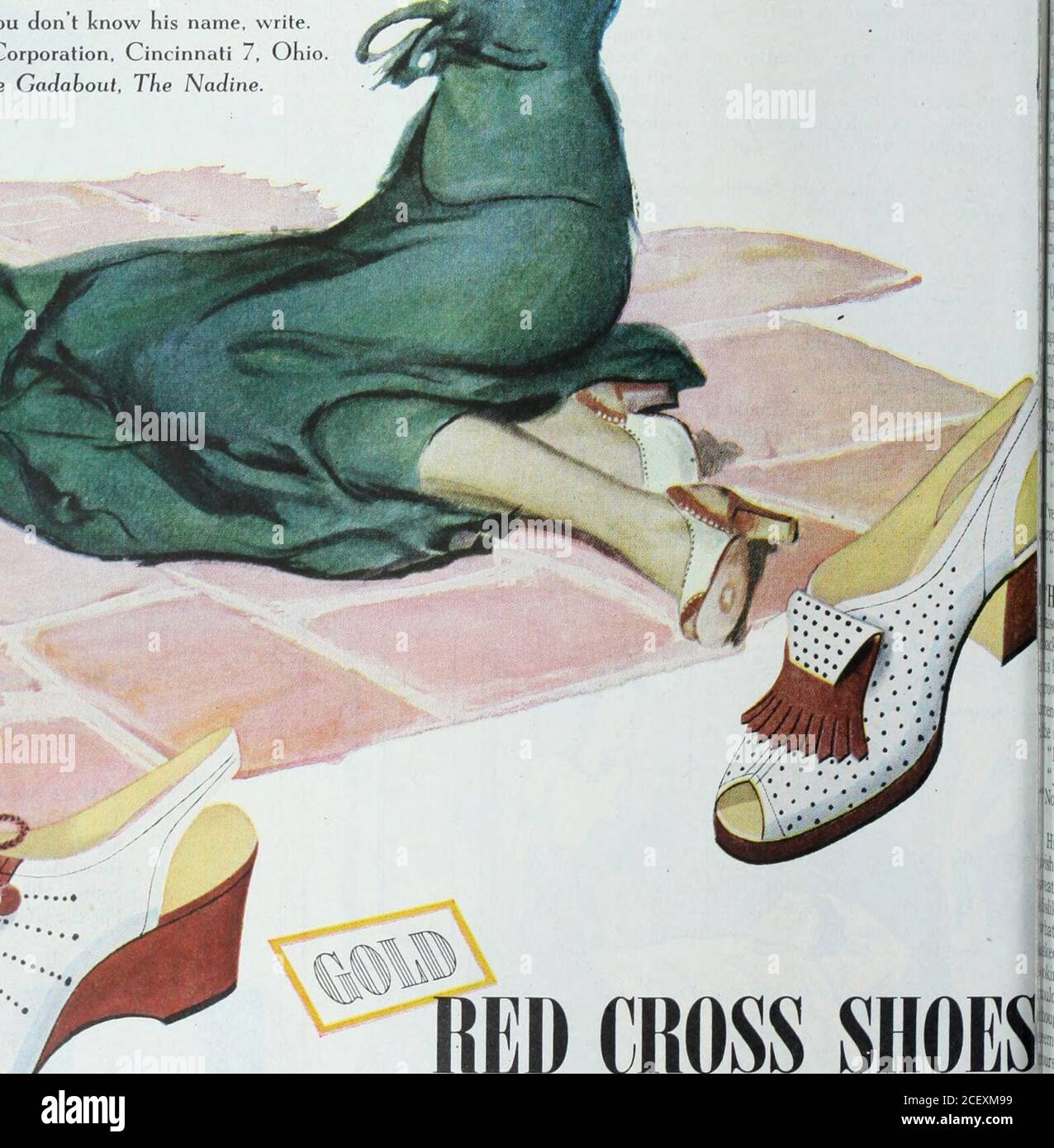 Red cross deals shoes vintage