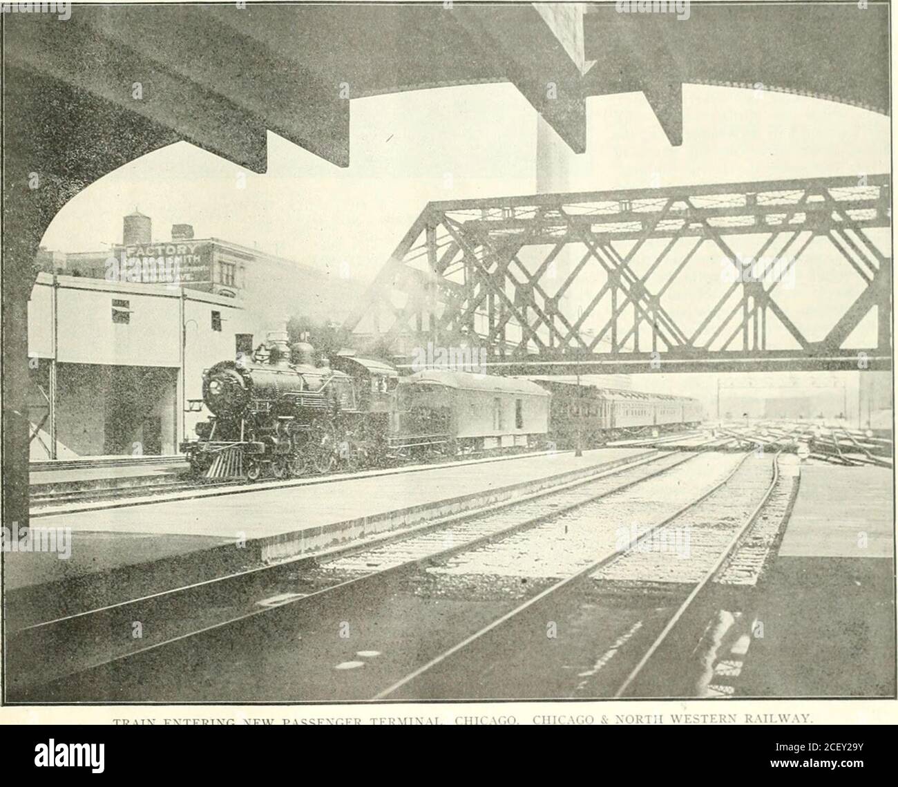 . Railway and Locomotive Engineering. k. Situated inMiddle West. Apply to Box W. W., careof Railway and Locomotive Engineering,New York. 3^i K^o Locomotive ElljmCvrillS A Practical Journal of Motive Power, Rolling Stock and Appliances Vol. XXV. 114 Liberty Street. New York. November. I9I2. Na. II On the Chicago & Northwestern. use and the number of locomotives en- both in the marvel &lt;: . : „ ts It will be universally admitted that Chi- gaged on the leading roads, the Chicago that cluster along the highway as well as cago is the center of the railroad world & Northwestern easily takes its pl Stock Photo