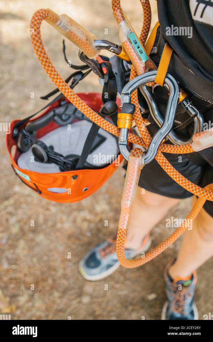 Safety harness and helmet hi-res stock photography and images - Alamy