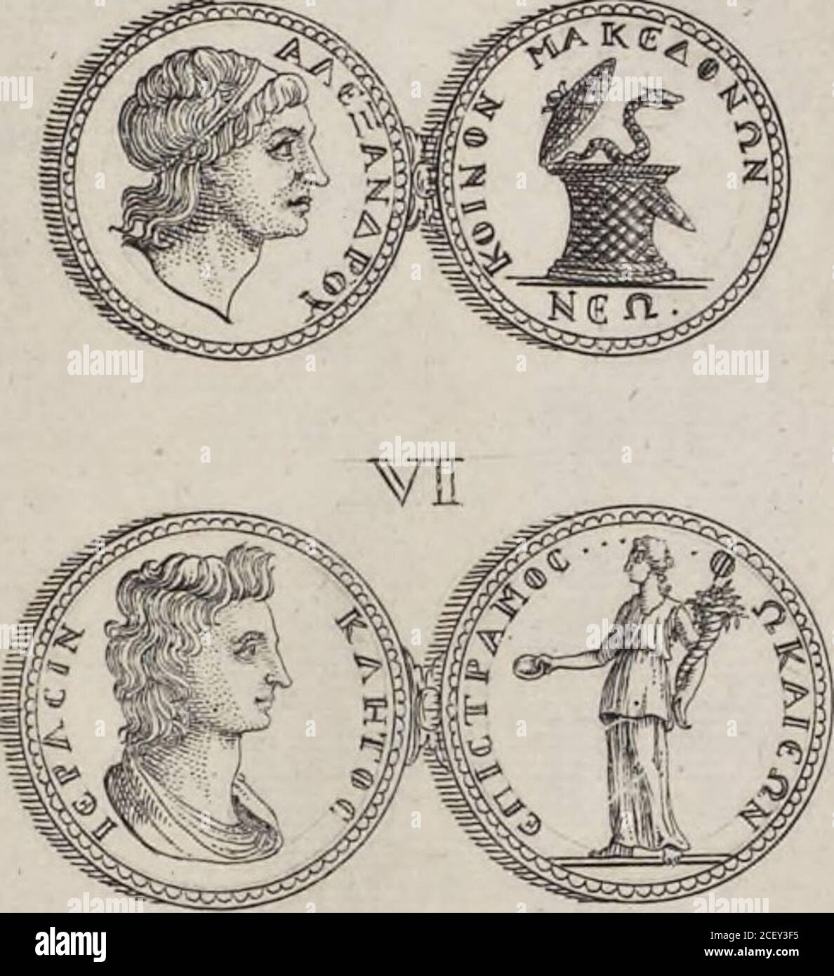 . I cesari in oro : raccolti nel Farnese museo, e pubblicati colle loro congrue interpretazioni. 3ME. VUH Stock Photo