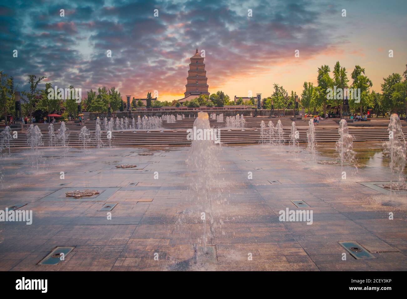 large pagoda of wild geese in Xi'an. The largest monument of Chinese