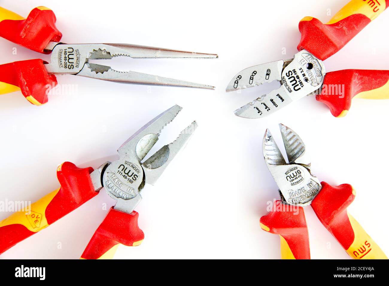 Electricians Pliers & Cutters Stock Photo