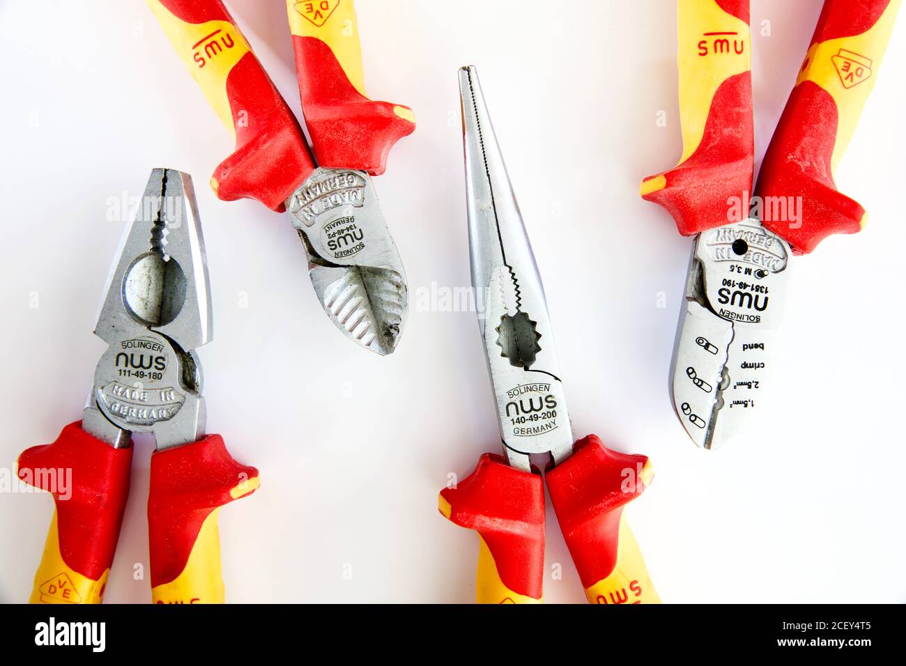 Electricians Pliers & Cutters Stock Photo