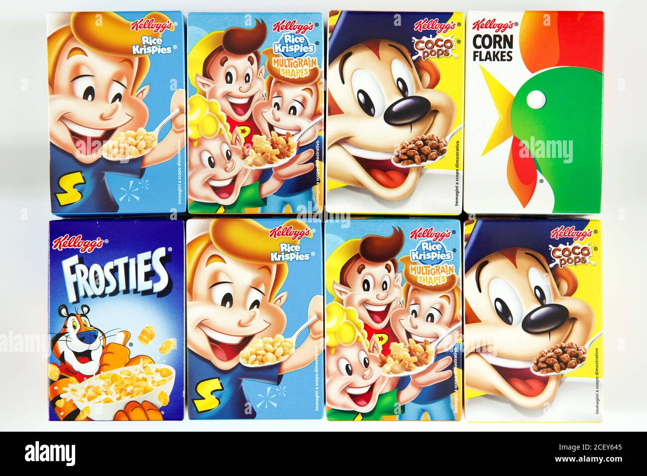 Kelloggs Cereal Variety Pack Stock Photo Alamy