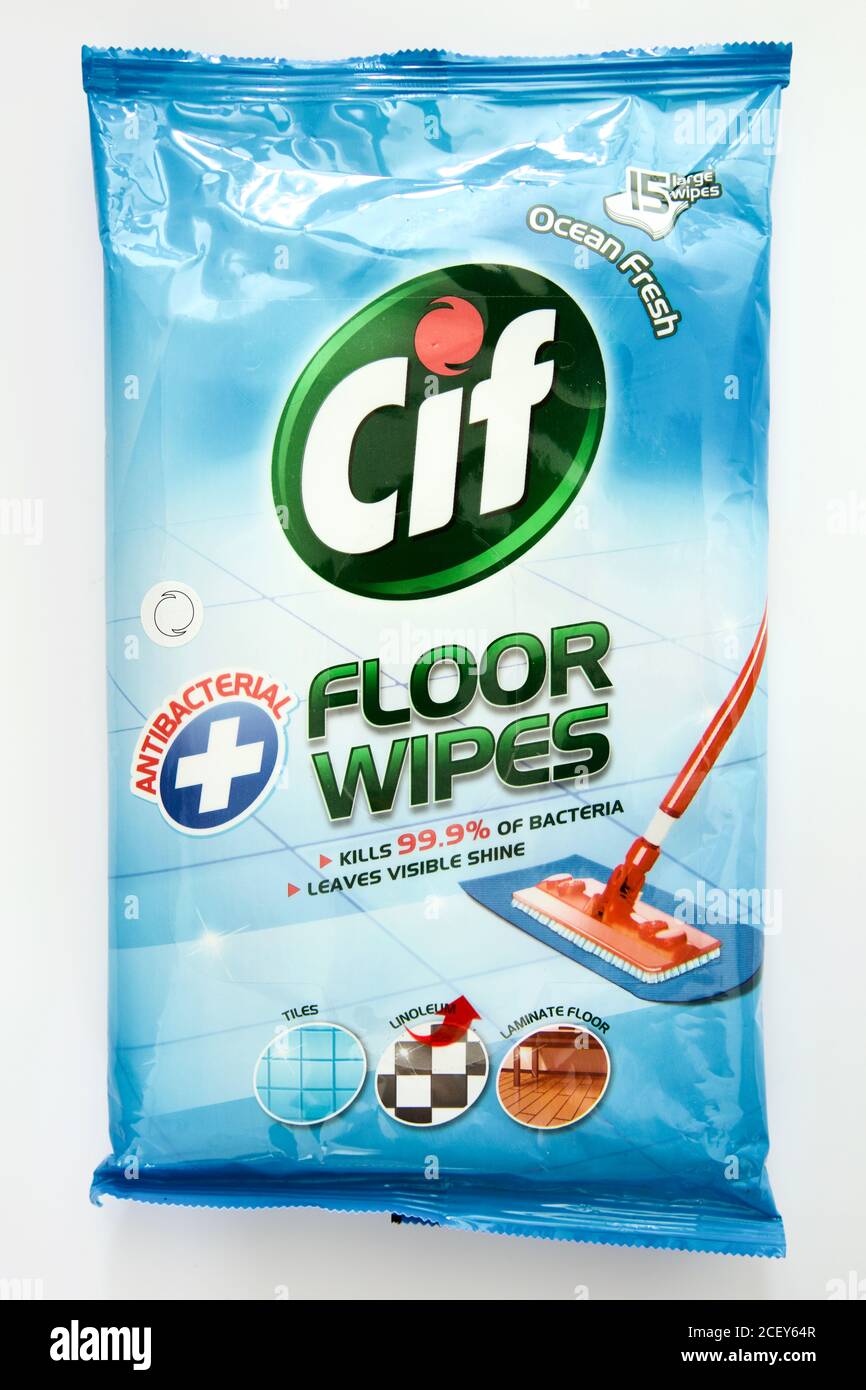 Cif Floor Wipes Ocean Stock Photo - Alamy