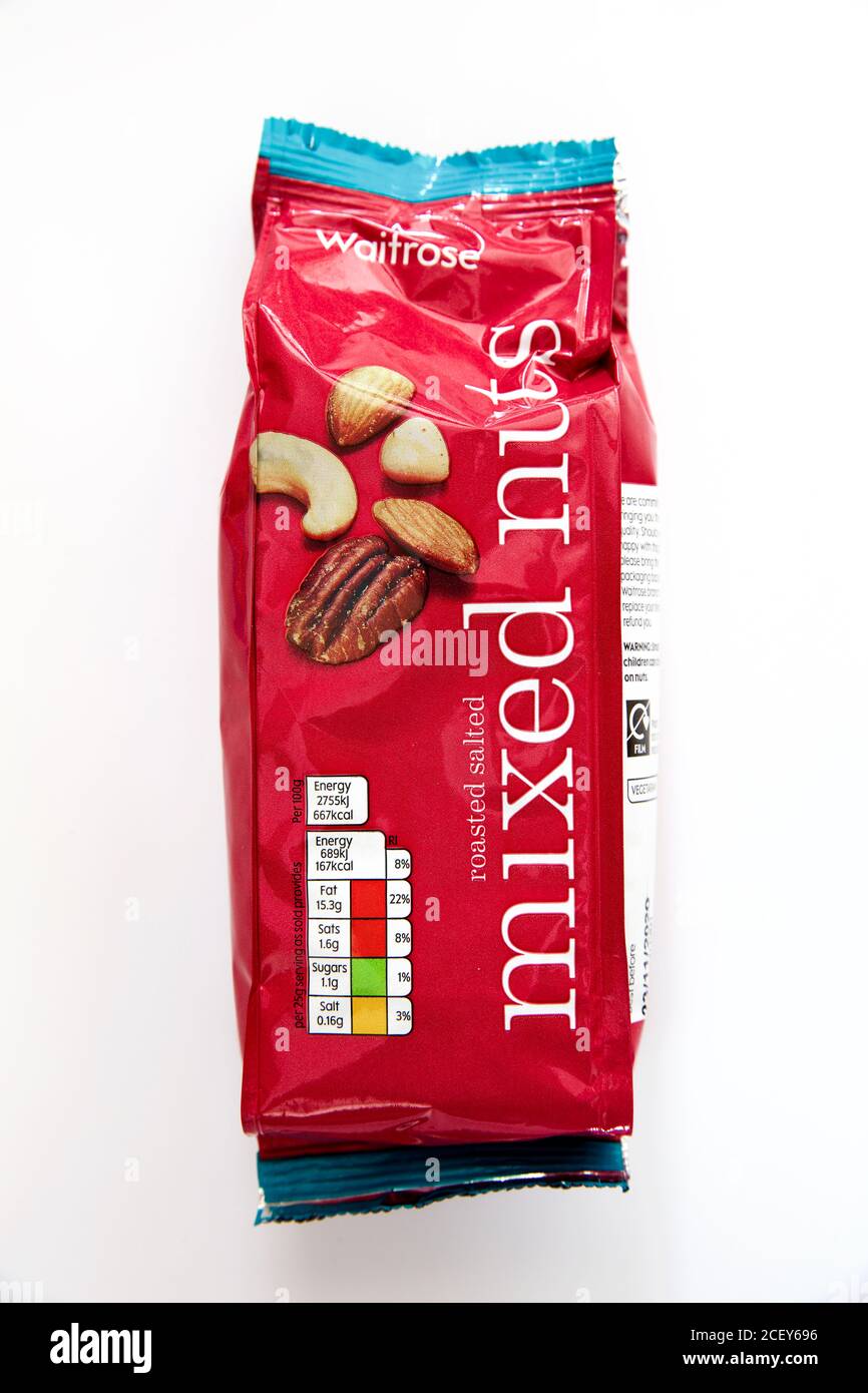 Waitrose roasted salted mixed nuts Stock Photo Alamy