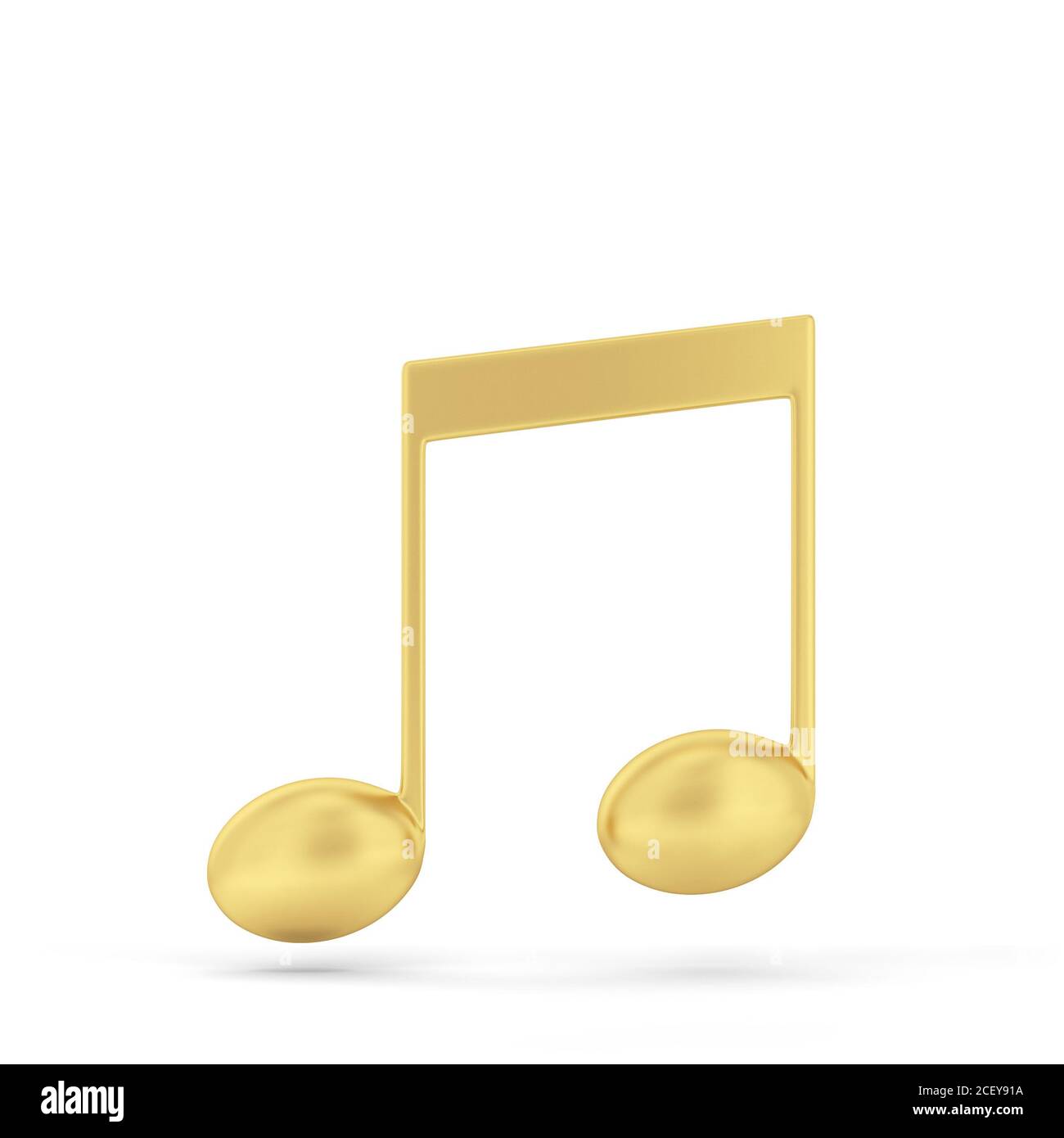 Golden music note sign Cut Out Stock Images & Pictures - Alamy