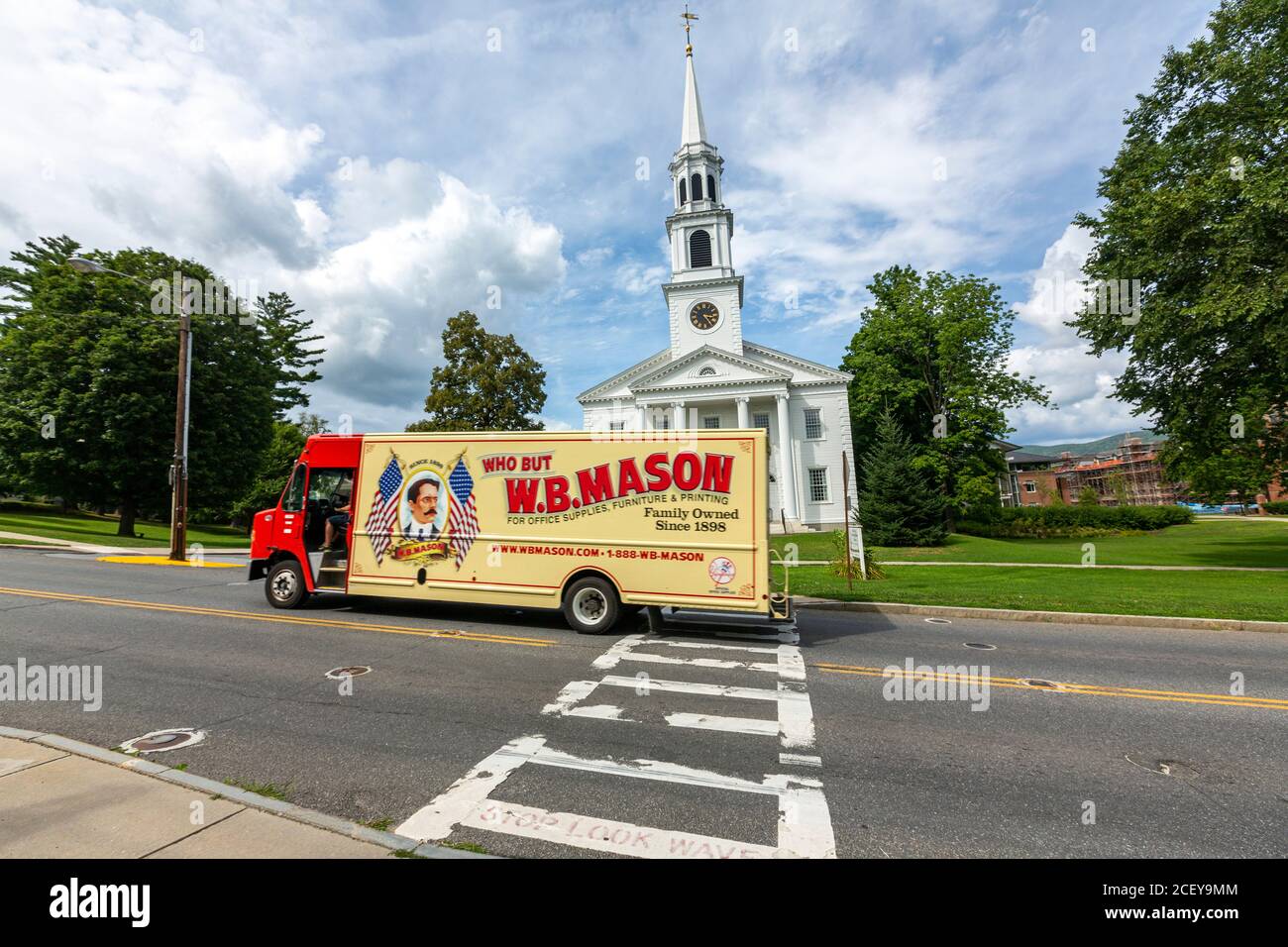 Who but W.B. Mason truck and Hoosic River Watershed Association