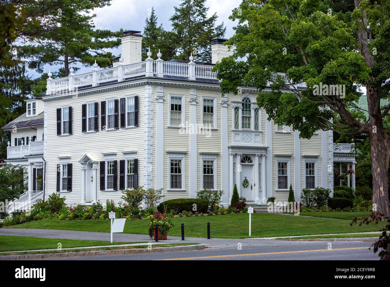 House in Main st, Williamstown, Massachusetts, USA Stock Photo Alamy