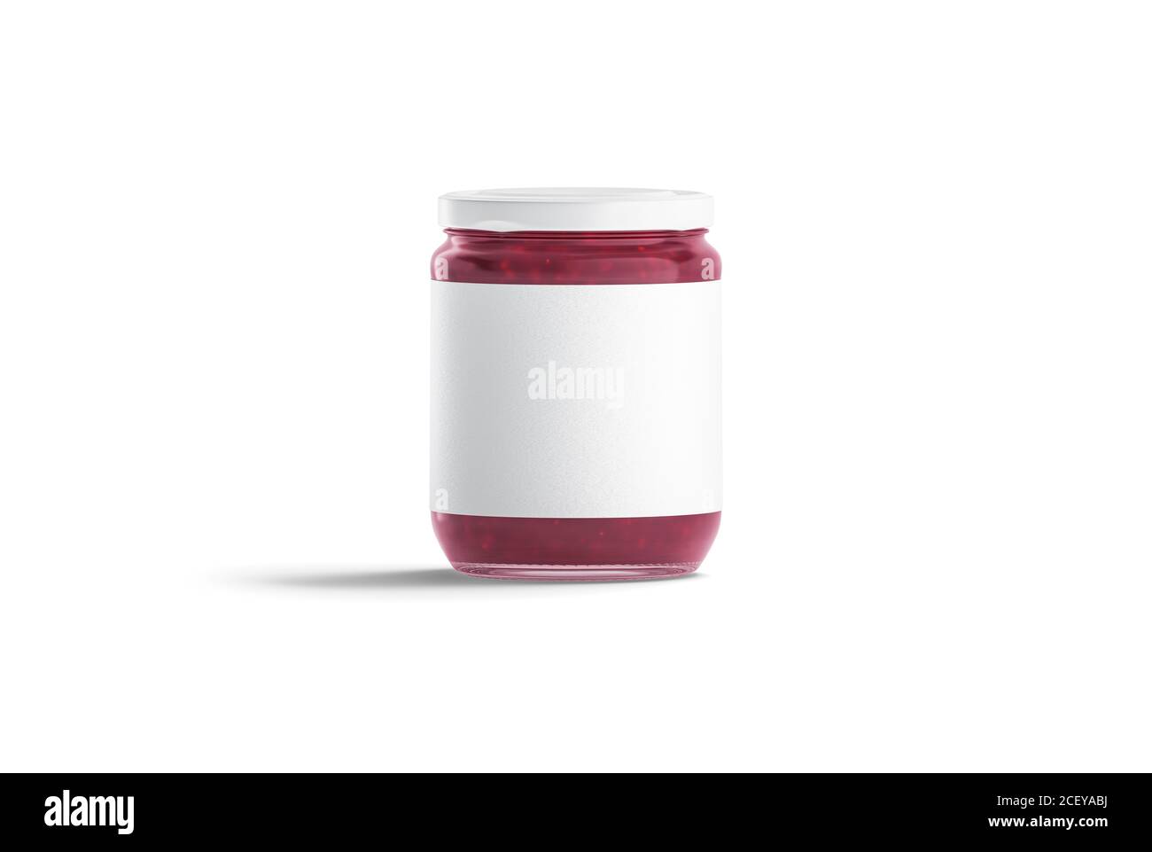 Download Blank Glass Jar With White Label And Berry Jam Mockup Stock Photo Alamy