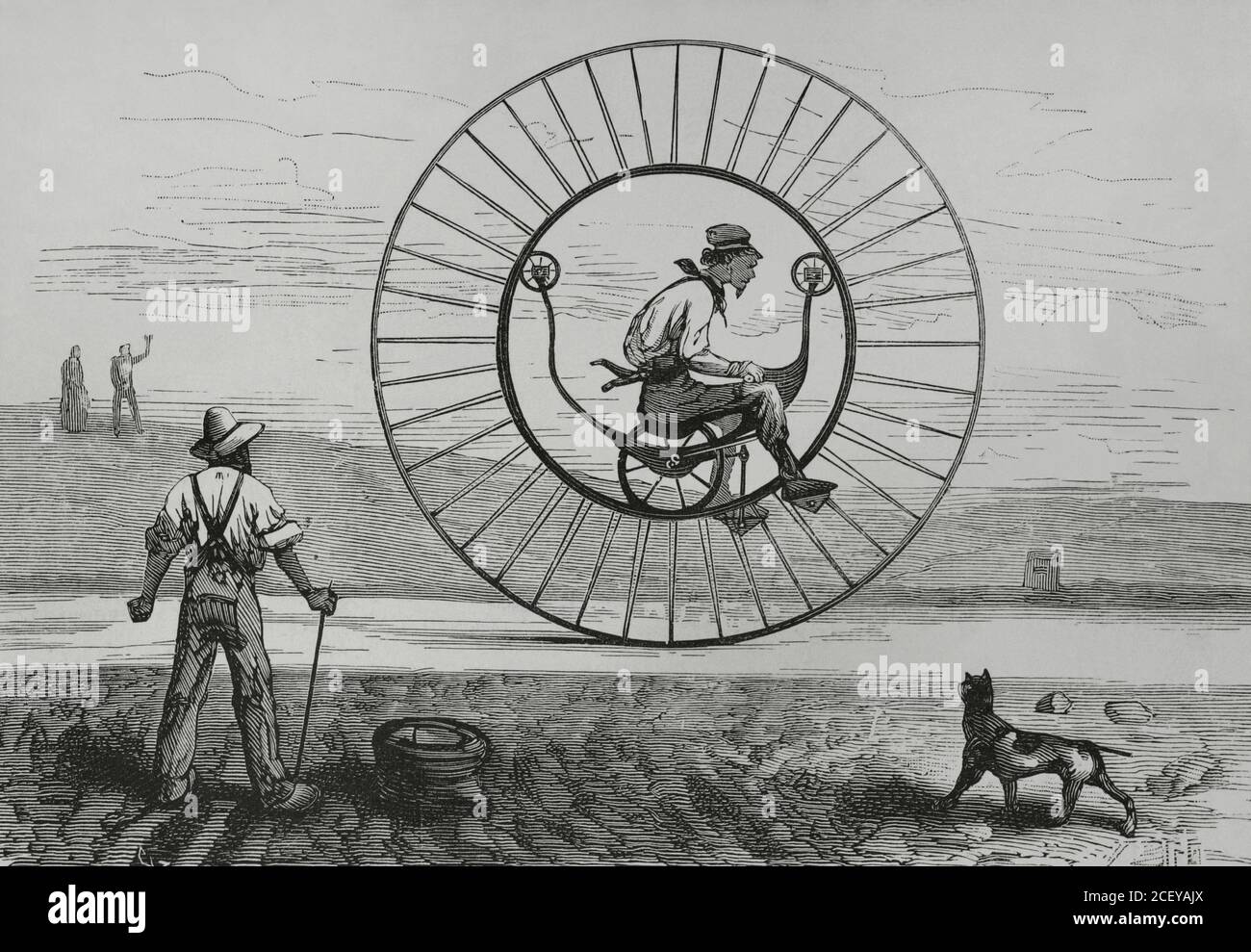 Unicycle invented by Longmook and Strief, mechanical engineers from New