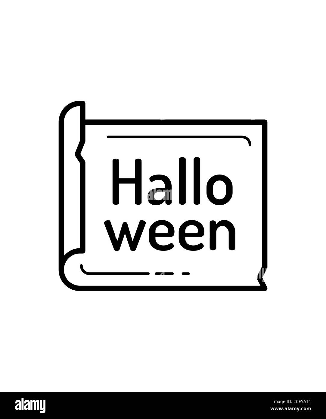Halloween Text Stock Photo