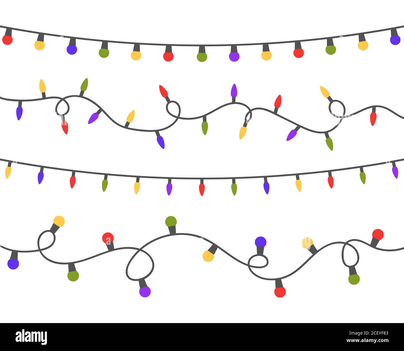 Christmas Light Bulb White Background