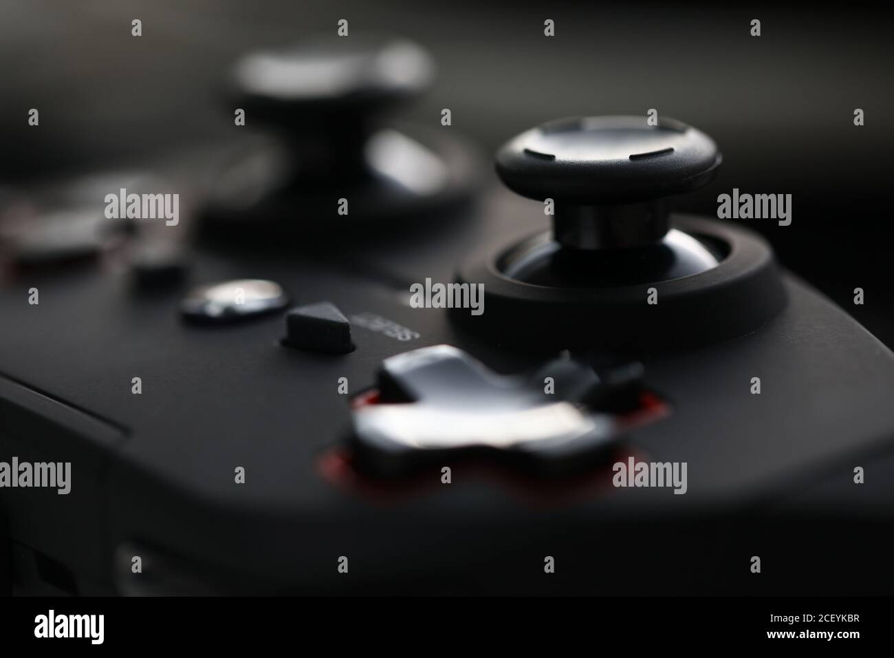 Black modern gamepad Stock Photo