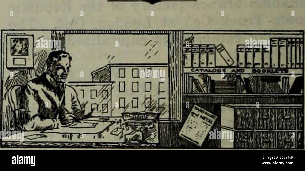 . Hardware merchandising March-June 1919. NO RESTRICTIONS W. H. Goodhue, Ridgetown, Ont.—Would you kindly advise us if there areany restrictions regarding selling arsen-ate of lead, in dry powder, over thecounter in bulk, in a general hardwarestore ? There are no restrictions but eachpackage must be labelled Poison andthe goods must conform with the Gov-ernment standard, that is, contain thirty-one per cent, of arsenical oxide.—Editor. Meraw Brothers, Zealandia, Sask.—Will you please advise us who manufac-tures Genco Electric Lighting Plants? The General Electric Co., of Schenec-tady, N.Y.—Edi Stock Photo