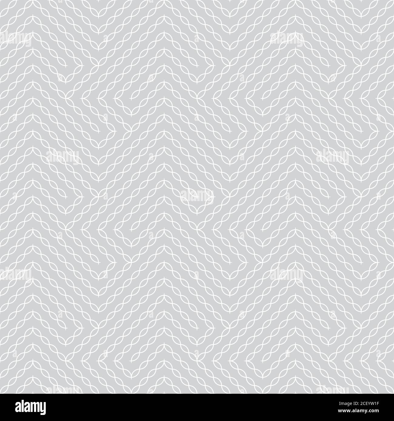 Vector seamless pattern. Modern stylish texture with intersecting wave lines. Regularly repeating original geometric ornament. Trendy design Stock Vector