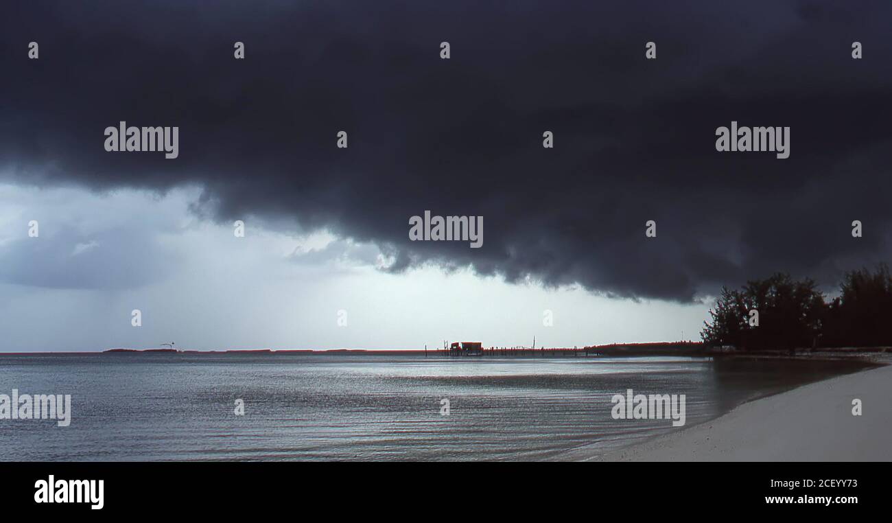 Calm before the storm on Andros Island Bahamas Stock Photo