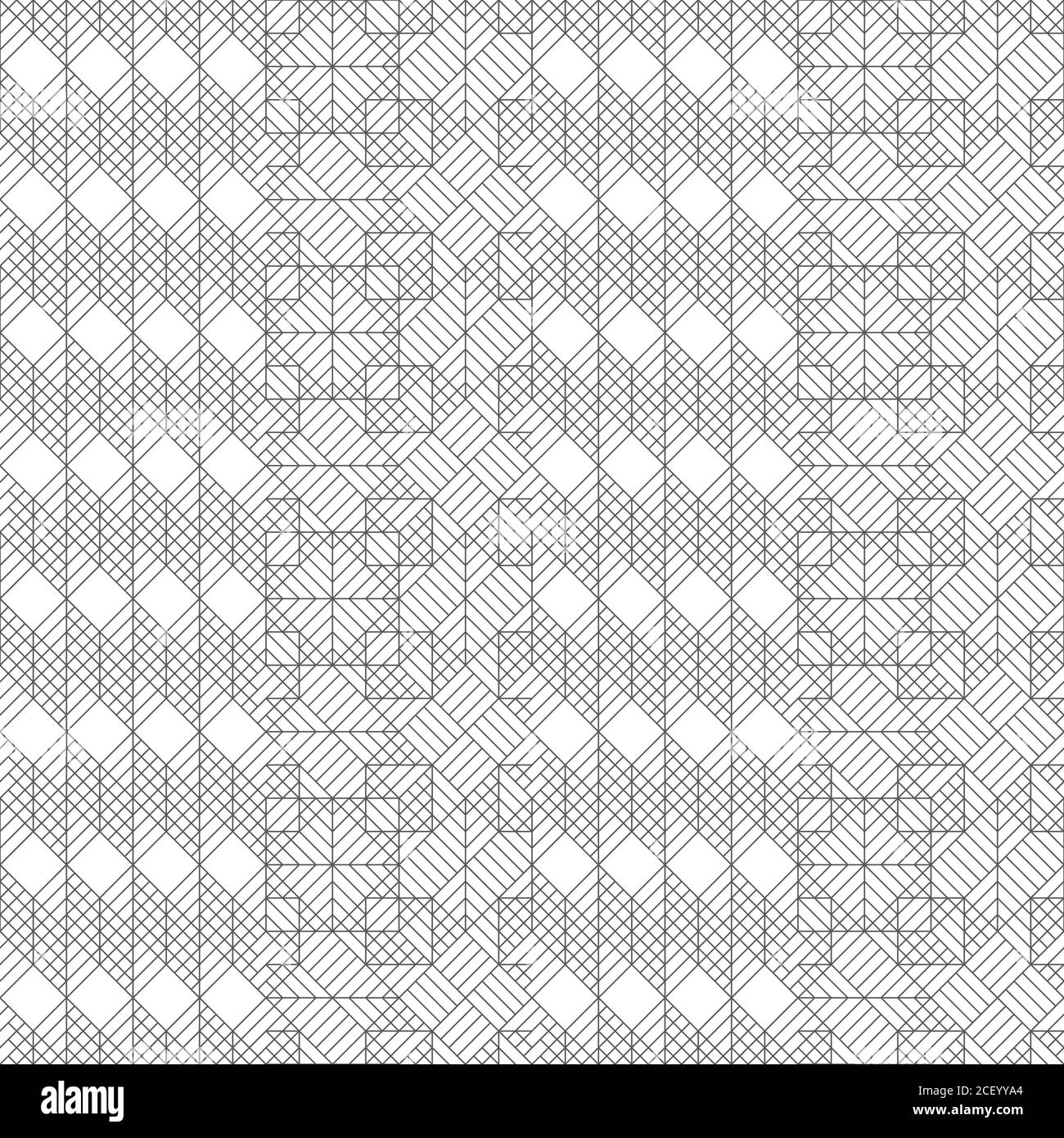 Vector seamless pattern. Modern stylish texture with thin lines which ...