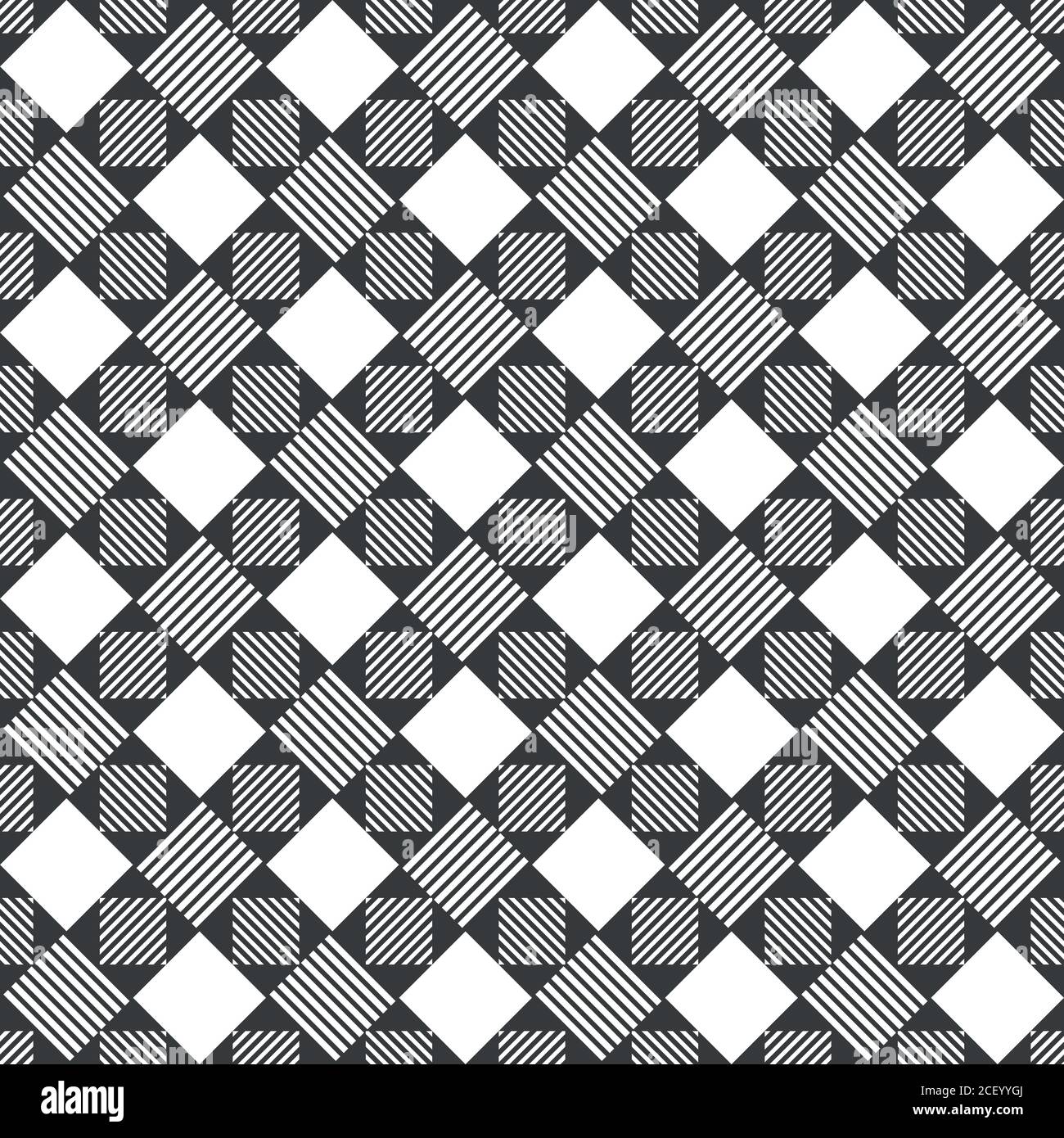 Seamless pattern. Modern stylish texture. Regularly repeating rhombuses, triangles, strips. Vector element of graphical design Stock Vector