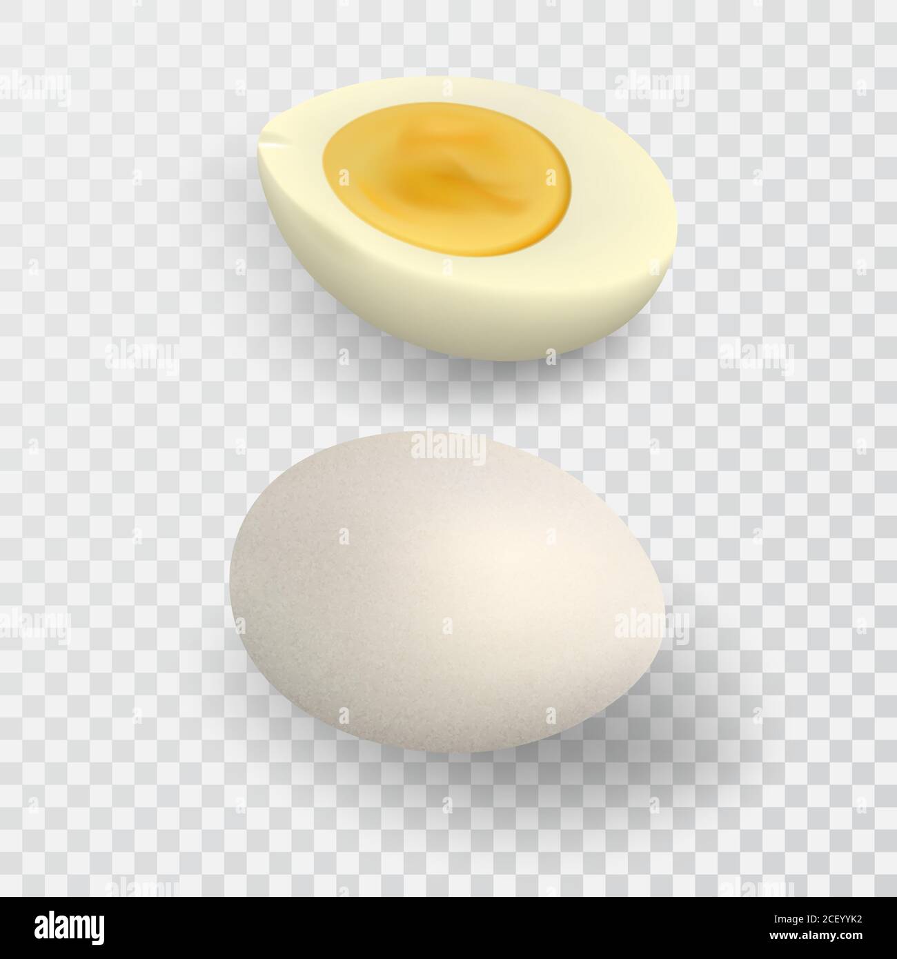 Hard boiled Eggs for breakfast 3D isolated illustration on a transparent  background . 3D Rendering 31697241 PNG