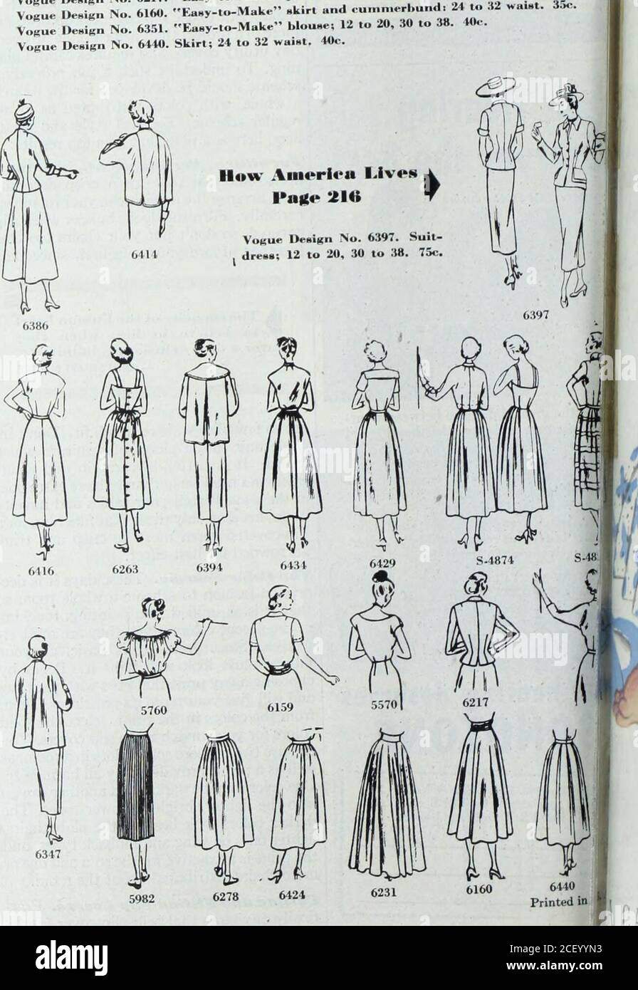 The Ladies Home Journal Cluded In Pattern But Not Illustrated 12 To 30 To 38 75cvogue Design No 6429 Easy To Make One Piece Dress 12 To 30 To 38 50c Lack